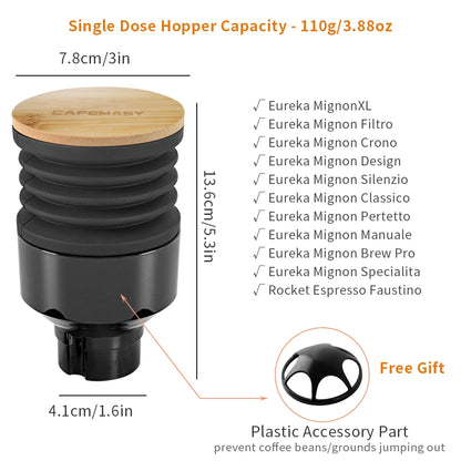 Coffee Beans Grinder Single Dose Hopper/Bellows Coffee Grinder Bean Bin Blowing Cleaning Tools For Eureka Mignon And Helios