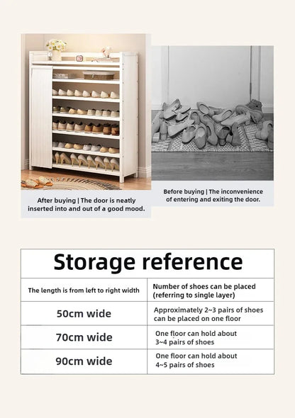 Free installation shoe rack indoor simple folding household multi-layer dustproof rental room shoe storage artifact