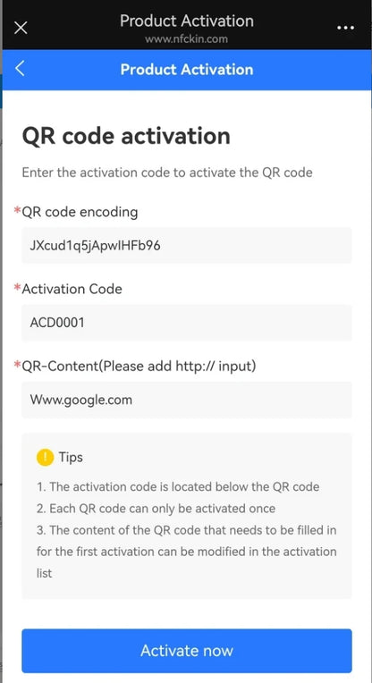 Hilo Programmable NFC215 Google Review Card NFC Station Table 13.56Mhz QR code can be independently set to link Standing Card