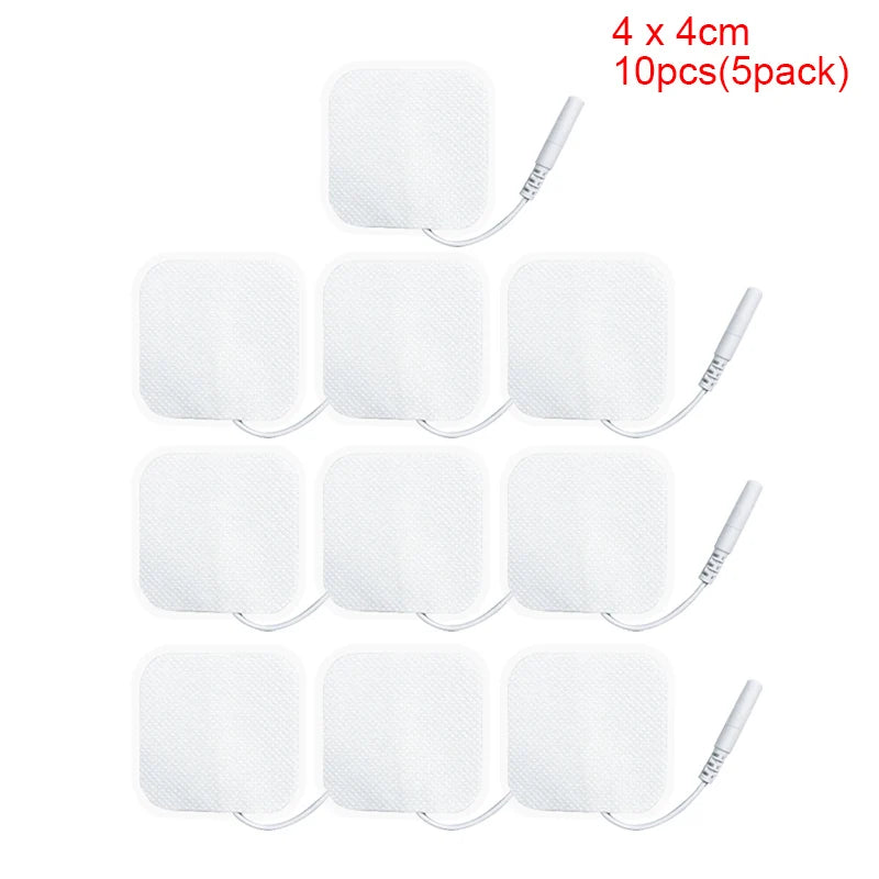 10/20pcs Muscle Stimulator Electrode Pads Gel Non-woven Fabric Self Adhesive Replacement Pads for Tens Digital Therapy Machine