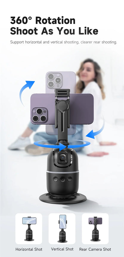 Roreta Multifunctional selfie stick with light anti shake shooting image stable for iPhone smartphone handheld gimbal stabilizer