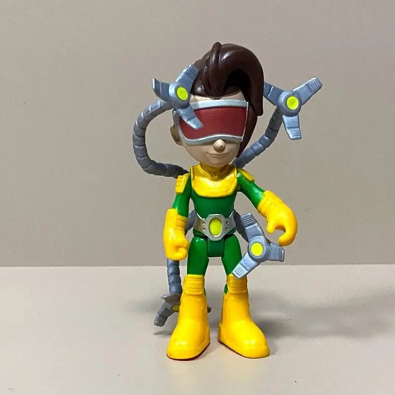 Set Marvel Spiedy & His Amazing Friends Hero Rhino Goblin Ghost Spider Doc Ock Trace- E Model Animated Action Figures Toys Gift