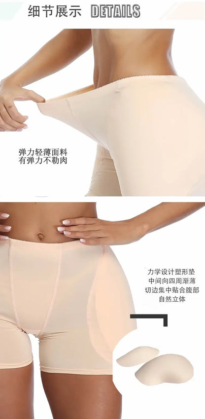 Sponge Padded Women Butt Hip Up Padded Enhancer Crossdresser Shorts High Waist Trainer Shaper Hip Pads Enhancer Booty Lifter