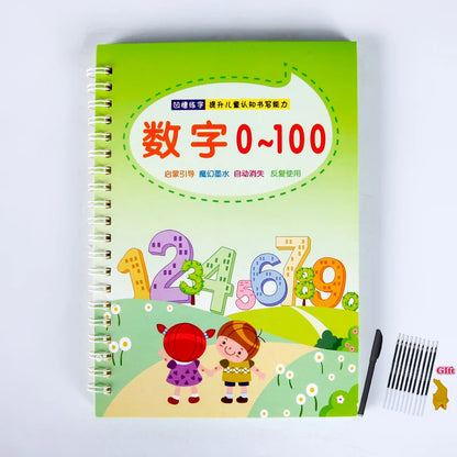 Magic Practice Learning Numbers In English Painting Practice Art Book Baby Copybook For Calligraphy Writing Kids Practice Book
