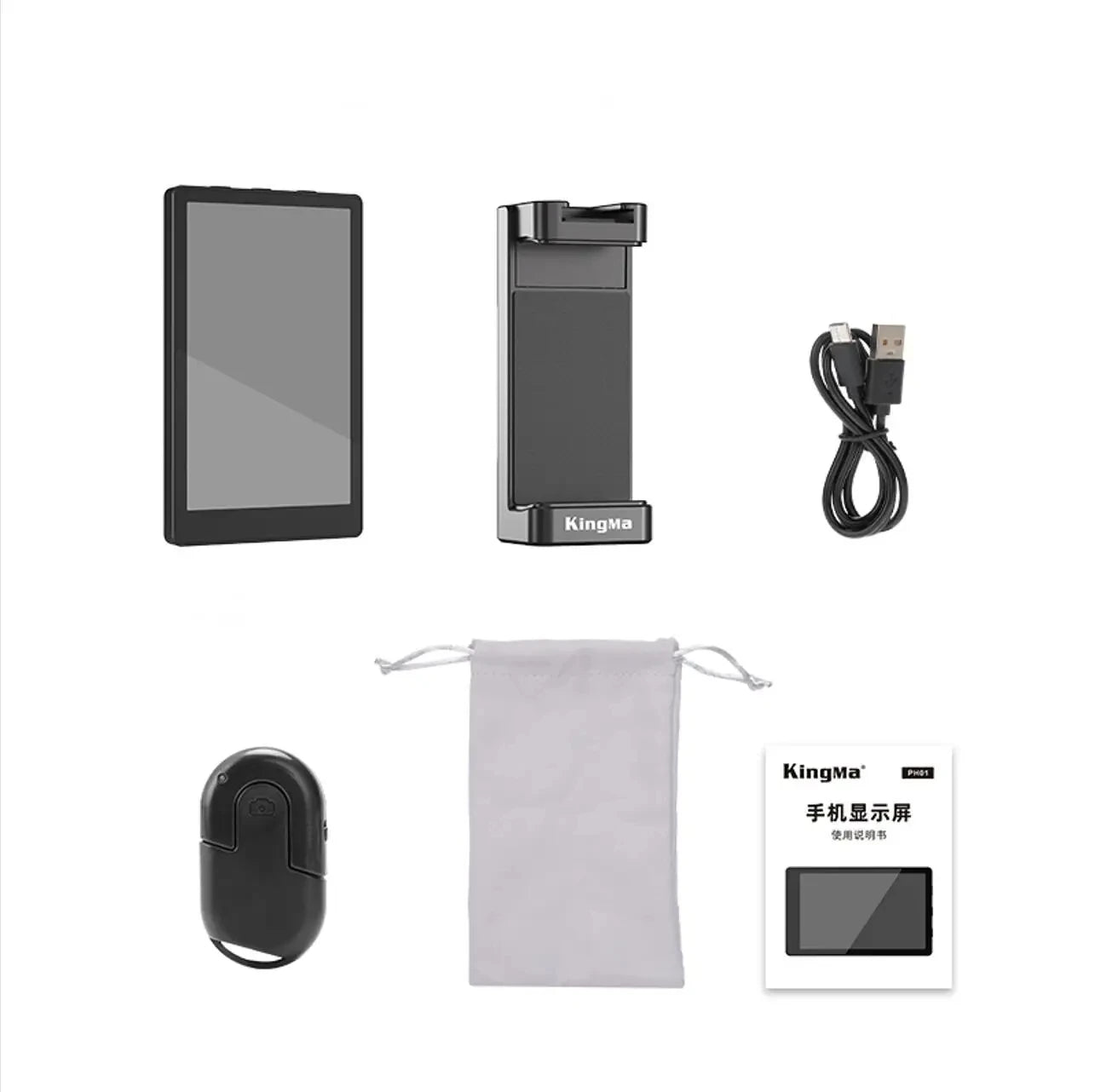 KingMa Monitor Screen using phone rear camera for Selfie Vlog or Live Stream TikTok Compatible with iPhone