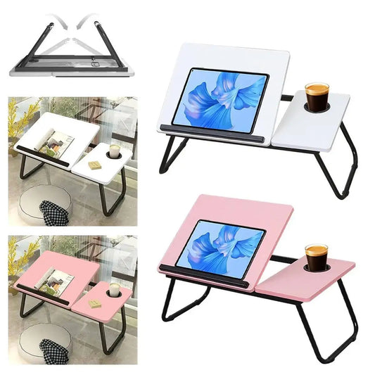 Folding Laptop Table Stand Bed Tray Sofa Lap Portable Computer Desk Breakfast UK