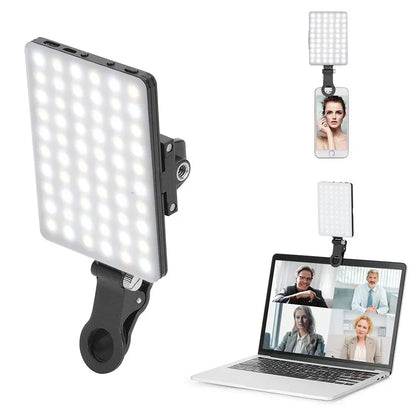 Fill Light Mobile Cell Phone LED Live Broadcast Selfie Video Conference Photography Lighting Kit Portable USB Charging Fill Lamp