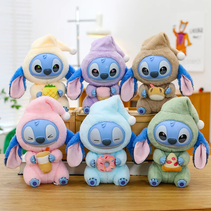 New Stitch Eat Some Thing Before Sleep Series Vinyl Blind Box Bag plush Pendant Cute Doll Mystery Box Toy Adult Birthday Gift