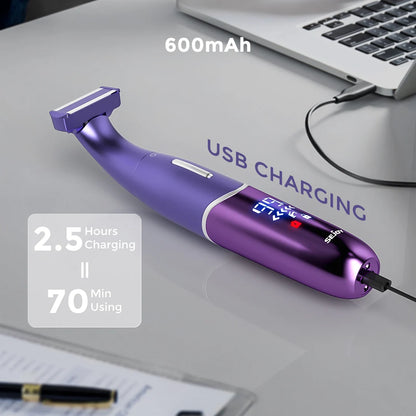 Sejoy 6-in-1 Electric Razor for Women Pubic Hair,Painless Body Shaver,Facial Epilator,Hair Removal for Face,Bikini Trimmer