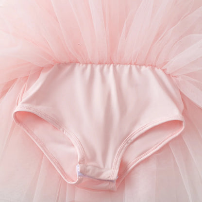 Baby Girl Princess Tutu Dress Sleeveless Infant Toddler Puffy Ballet Dress Black Pink White Party Dance Baby Clothes 1-8Y