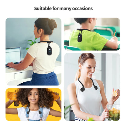 Smart Posture Trainer Back Straightener with Vibration Reminder for Adults Kids Real-Time Monitoring Wearable Sensor