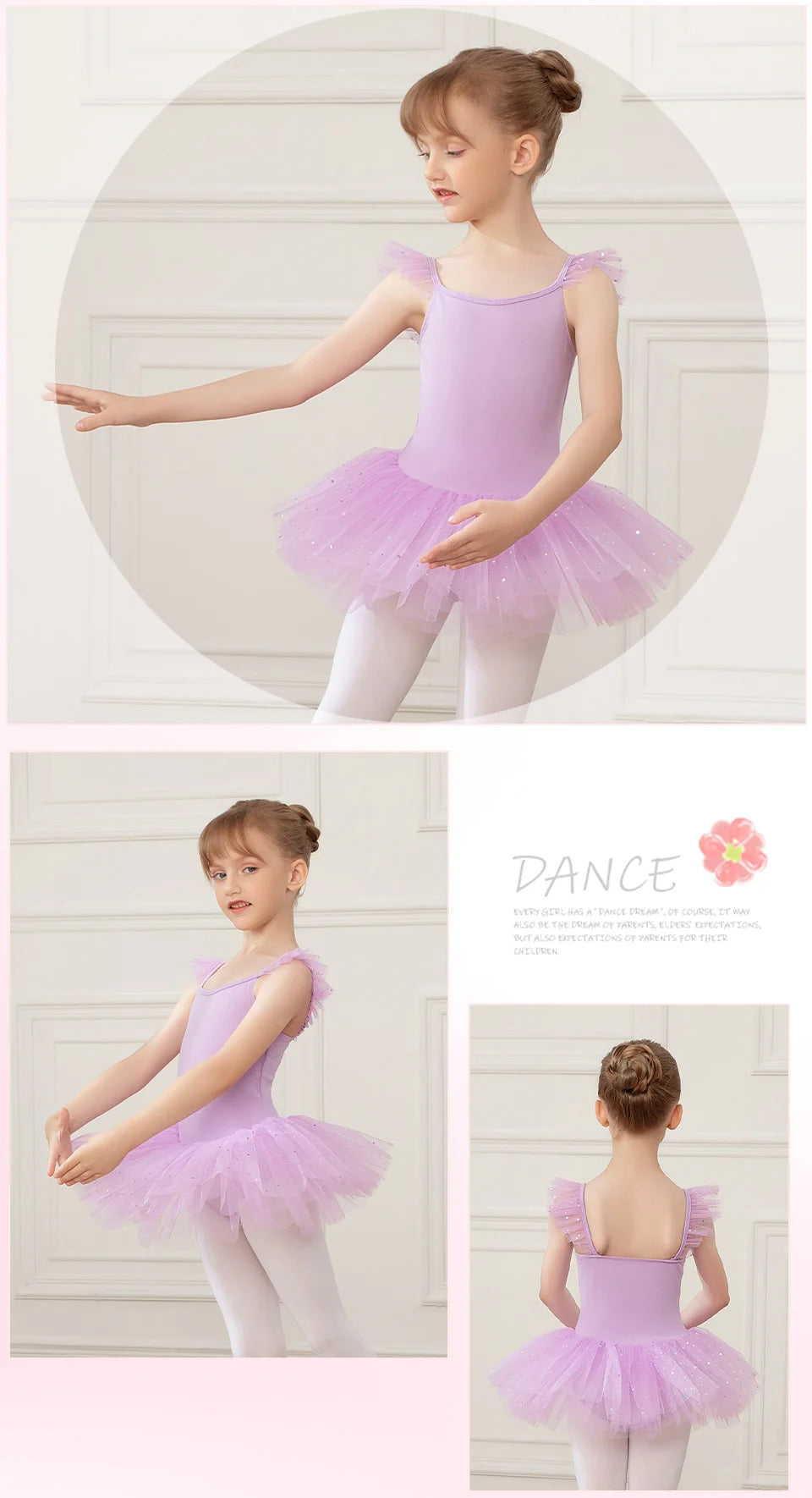 Girls Ballet Leotards Ballet Tutu Dress For Kids Dance Clothes With Skirt Gymnastics Dancewear Balleriana Clothes Short Sleeves