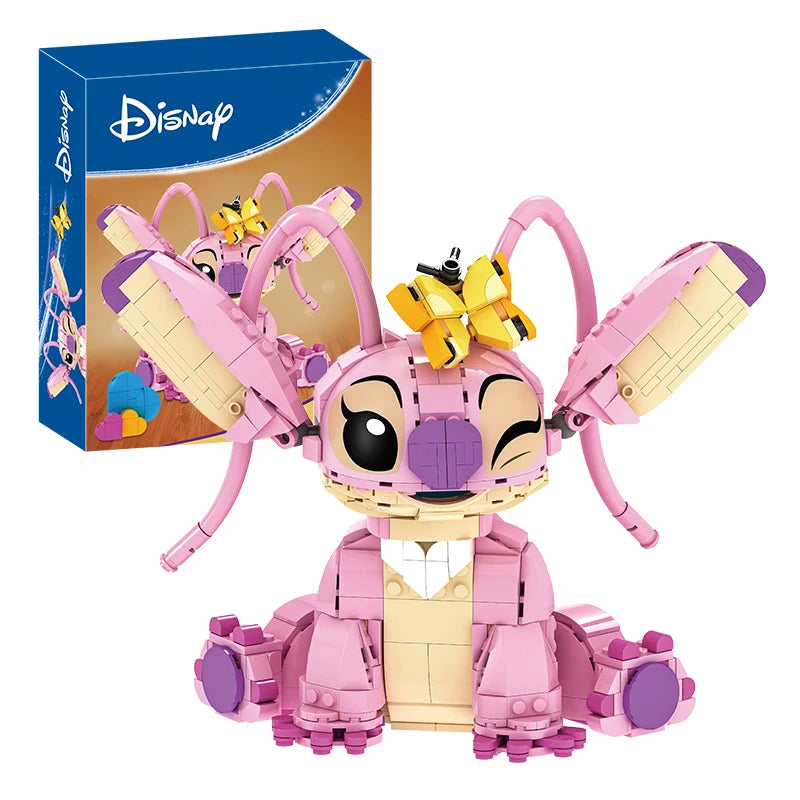 Disney Stitch Building Blocks Set - 784 Pieces Angel Compatible Building Bricks Toy Gift