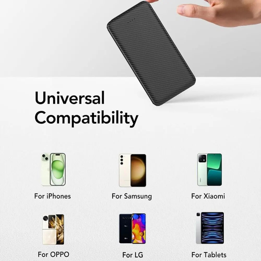 20000Mah Power Bank Pack Fast Charger 2 USB External Battery For Mobile Phone UK