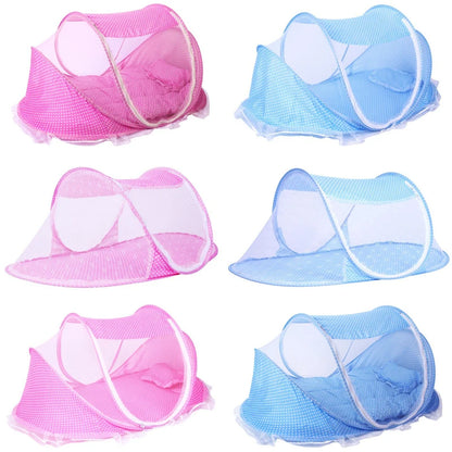 Baby Bed Mosquito Net Baby Bed Crib Folding Net Mosquito Net Mattress Pillow Suit Newborn Cradle Mesh Tent Net Baby Bedding
