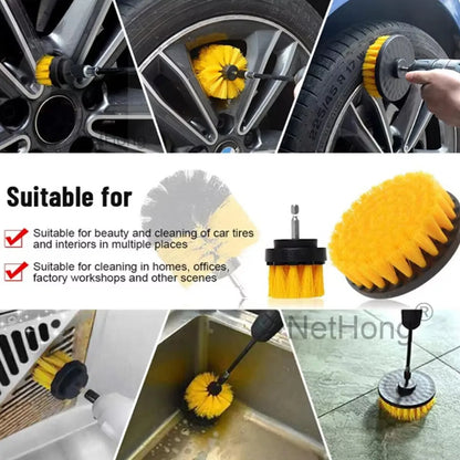 26Pcs Car Detailing Brush Set Soft Brushes Interior Wheel Valet Pro Cleaning Kit