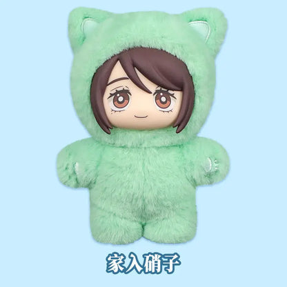 Genuine Eaki Jujutsu Kaisen Season 2 Cat Park Party Gojo Satoru Blind Box Plush Doll Bag Pendant Model Collection Gifts