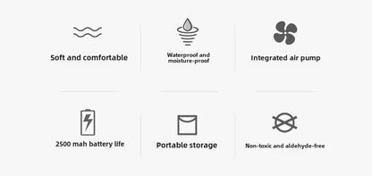 MOUNTAINHIKER 2025 Interior Air Mattress Glamping Mats PVC Inflatable Sleeping Mattress 1/3 Person Camping Bed Mat Built-in Pump