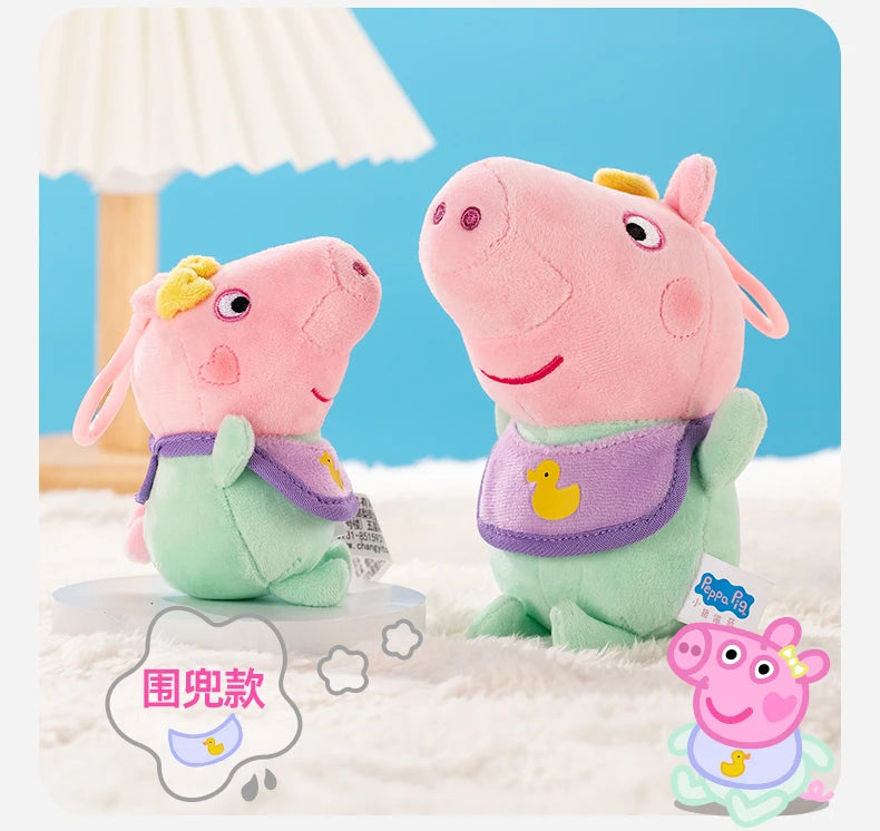 100% Genuine Peppa Pig Evy dinosaur Teddy Bear Peppa George Evie Plush Toy Boy Girl Birthday Gift Toys Christmas Stuffed Doll