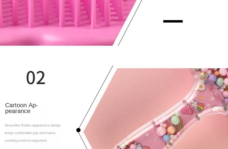 New Star Magic Combs Anti-static Massage Unicorn Hair Brushes Tangle Detangle Shower Massage Hair Brush Comb Salon Styling Tools