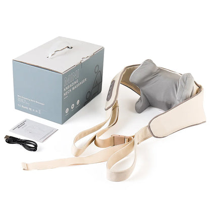 Wireless Neck And Back Massager Neck And Shoulder Kneading Massage Shawl Neck Cervical Relaxing Trapezius Massager