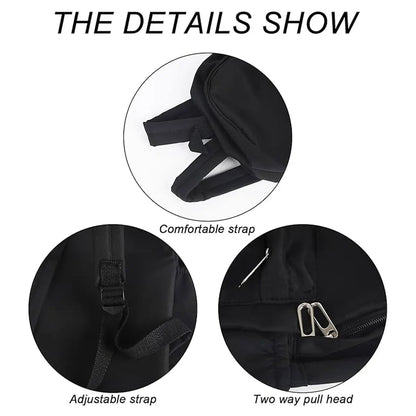 Girls Boys School Bag Rucksack Backpack for Laptop/Travel/Work Plain Bag New~