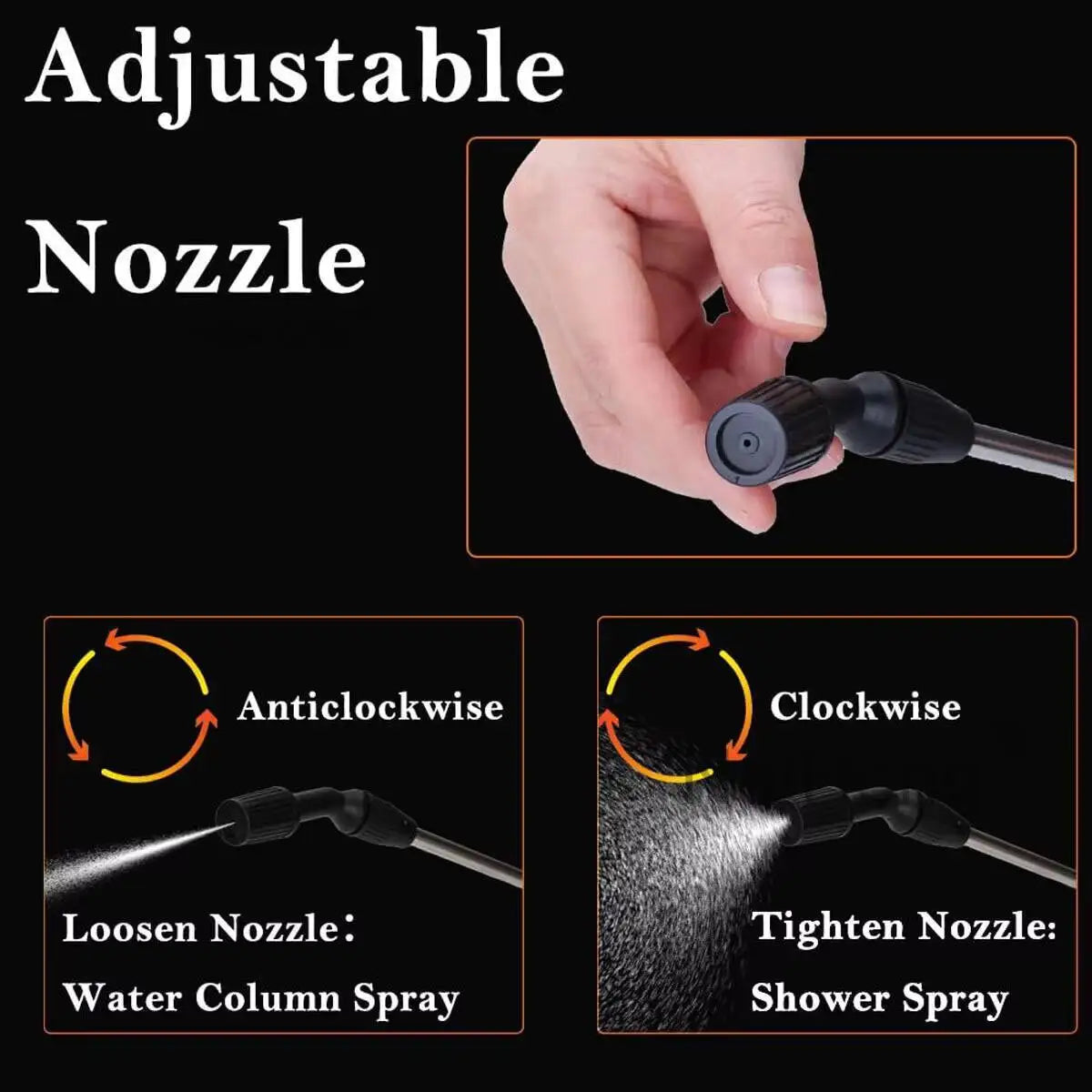 NEW 5 Litre Pressure Weed Killer Sprayer Garden Spray Bottle Chemical Water UK.