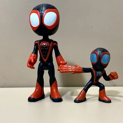 Set Marvel Spiedy & His Amazing Friends Hero Rhino Goblin Ghost Spider Doc Ock Trace- E Model Animated Action Figures Toys Gift