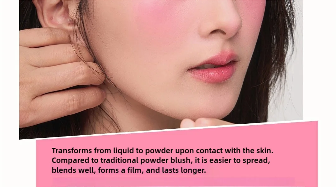 AZTK Blusher Color Face Makeup Rendering Liquid Blush JC04 Moisturizer Longlasting Beauty Expands Contracts Cheek Cosmetics