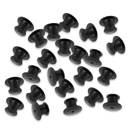 10/30/50pcs Gun Black Metal Locking Pin Backs for DIY Brooch Badge Name Tag Enamel Pins,  Keepers Locking Clasp Jewelry Craft
