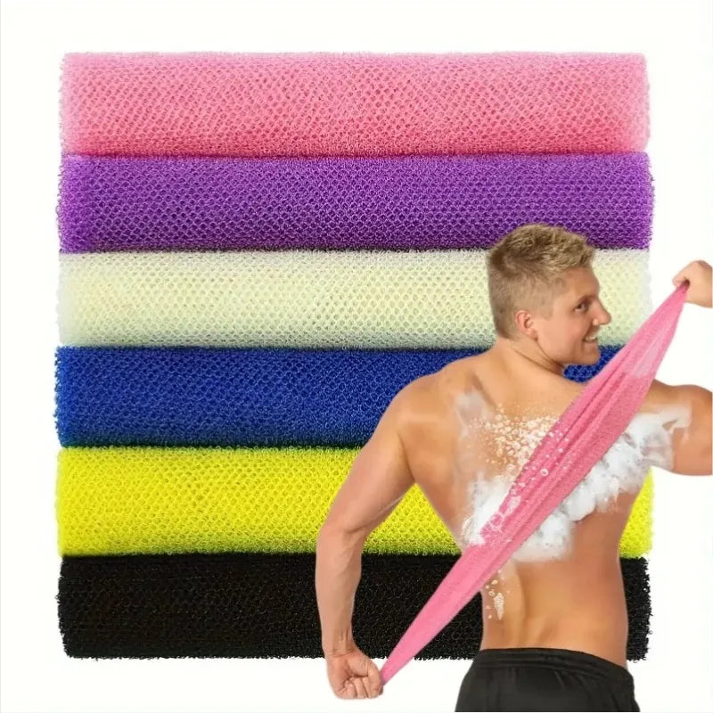 African Net Long Bath Body Exfoliating Long Net Shower Body Scrub Back Scrubber Skin Smoother Beauty Skin Bath Wash