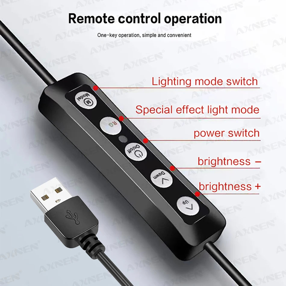 10in 26cm RGB Selfie Ring Light with Telescopic Tripod Stand Phone Holder, Photography RingLight Colorful Led Makeup Fill Lamp