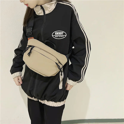Fashion New Waist Bag Unisex Street Hip-hop Fanny Pack Chest Pack High Quality Nylon Belt Bag Female Designer Shoulder Bags