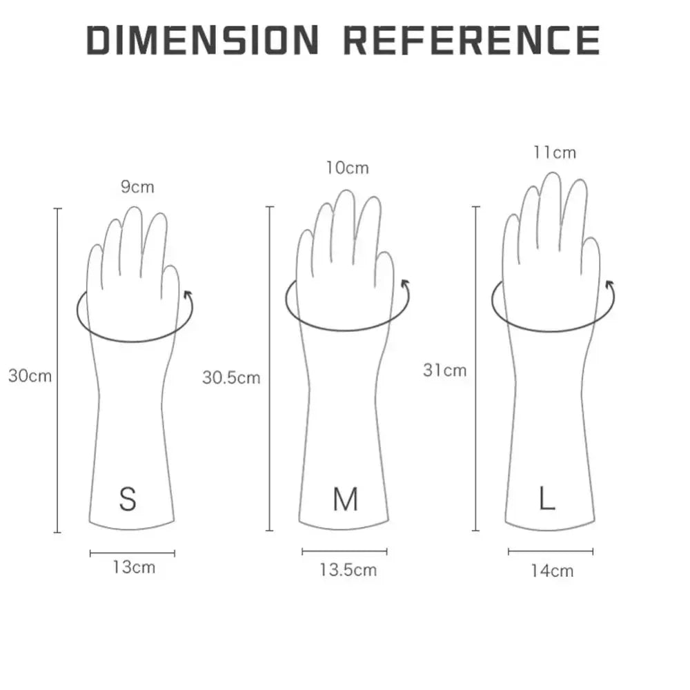 Waterproof Housework Cleaning Gloves Kitchen Cleaning Latex Laundry Dishwashing Gloves Wear Resistant Rubber Gloves