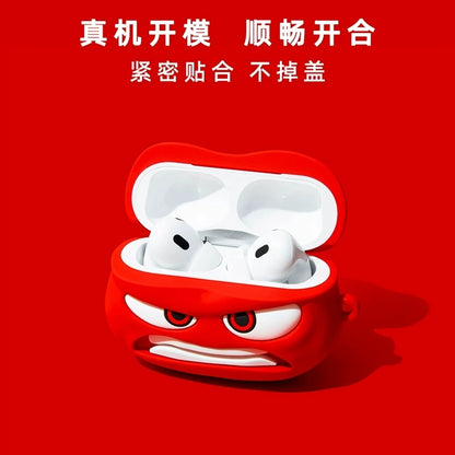 Anger Silicone Earphone Case Accessories Cover For Airpods 1 2 3 4 Pro Pro 2 Pro 3