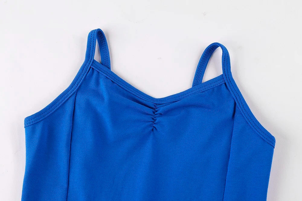 New Girls Camisole Ballet Leotard Dancewear Cotton Gymnastics Leotard Strap Ballet Leotard Dress