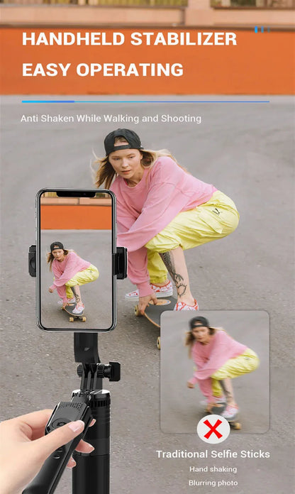 Roreta K28 Long Wireless Selfie Stick Tripod Stand Foldable Monopod With Remote shutter For Smartphones TIKTOK Shooting Live
