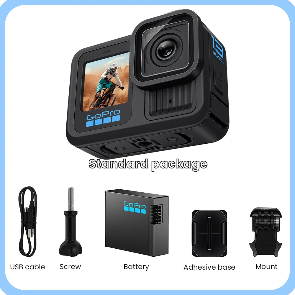 GoPro HERO 13 Black Action Camera HyperSmooth6.0 5.3K 60fps Video 27MP Go Pro13 helmet Vlog Sport Camera