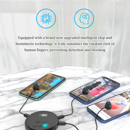 Universal Mobile Phone Screen Auto-clicker Device Physical Simulation Finger Click Game Live Streaming Reward Continuous Clicker