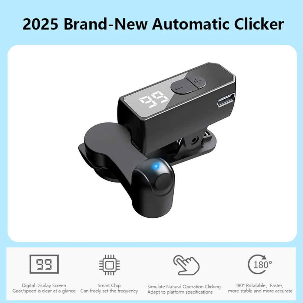 Auto Clicker for Phone Smart Automatic Screen Clicker Digital Display Phone Screen Tapper for Game Live Broadcasts Screen Device