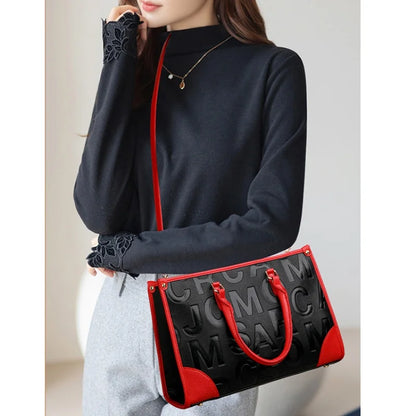 The New Fashion Women's Bag All Match High-Grade Sense Bag Women's Large Capacity Briefcase Women's Single Shoulder Tote Bag