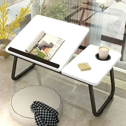 Folding Laptop Table Stand Bed Tray Sofa Lap Portable Computer Desk Breakfast UK