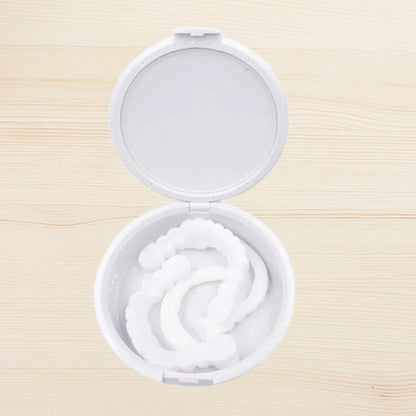 2 Pairs Regain Confident Smile Smile Whitening Teeth Snap Cap Denture Care Comfort Upper and Lower Jaw Denture for Men and Women