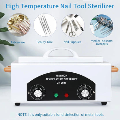 LINMANDA High Temperature Sterilizer Autoclave Machine Nail Tool Sterilizer Dry Heat Sterilizer SPA Salon-Tattoo Metal Tools