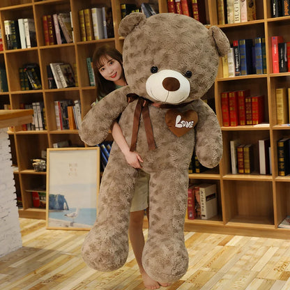 Nice New Hot High Quality 2 Colors Teddy Bear With Love Stuffed Animals Plush Toys Doll Pillow Kids Lovers Birthday Baby Gift