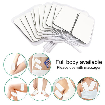 10/20pcs Muscle Stimulator Electrode Pads Gel Non-woven Fabric Self Adhesive Replacement Pads for Tens Digital Therapy Machine