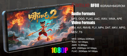 Famue MP3 Player Android 13 with Bluetooth and WiFi，MP3 MP4 Player with Spotify，Audible，Pandora，Standalone / Networked Version