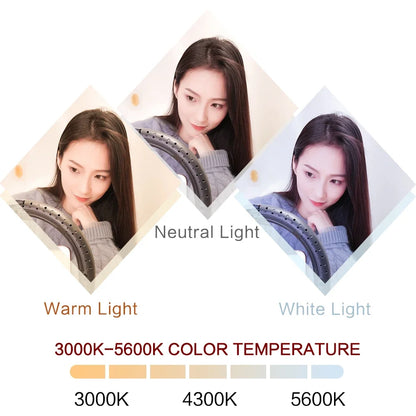 10" 26cm Dimmable LED Ring Light Kit with Tripod – 120 Beads USB Selfie & Live Streaming Lamp for Photography, Video & Makeup