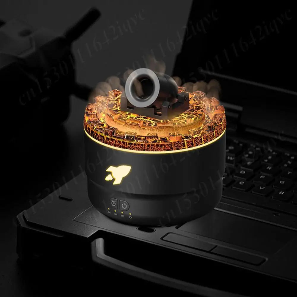 Artillery Fire Essential Oil Diffuser Aromatherapy Volcanic Crack Light Cannons Blast Humidifier Air Humidifier Aroma Humidifier