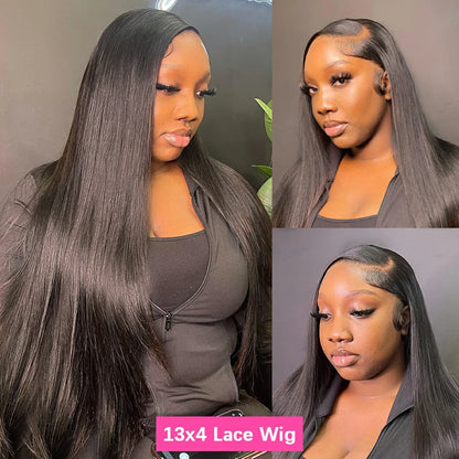 Straight 13x4 Lace Front Wigs Human Hair 13x6 Transparent Lace Frontal Wigs Human Hair PrePlucked 360Lace Wigs For Women Bling